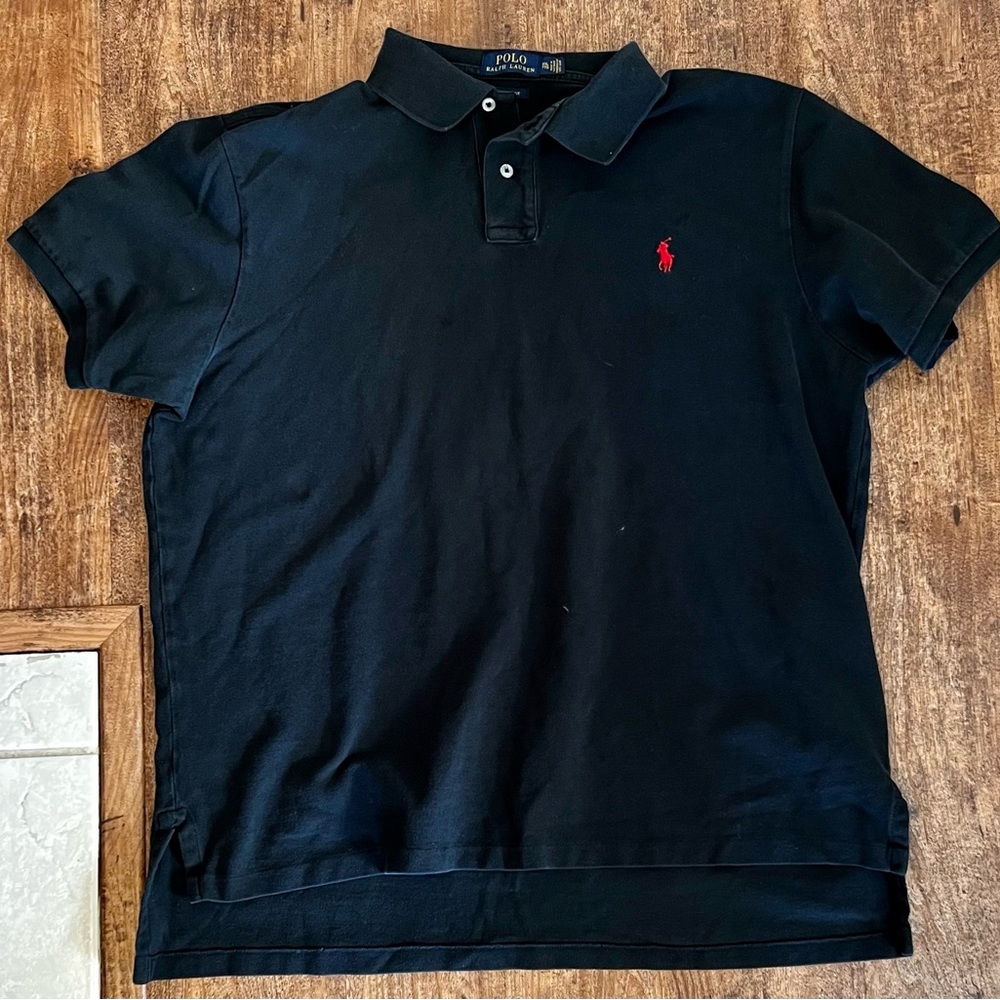 Polo Ralph Lauren Men's Short Sleeve Black Polo Shirt XXL